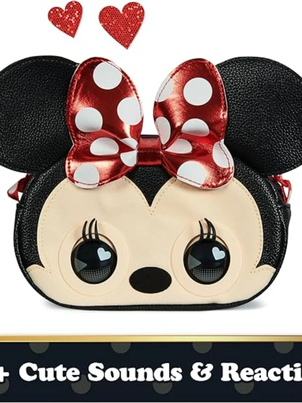 NEW Disney Minnie Mouse Purse Pets Interactive Toy Plush Shoulder Bag Crossbody